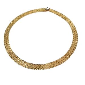 Vintage Monet Gold Collar Necklace